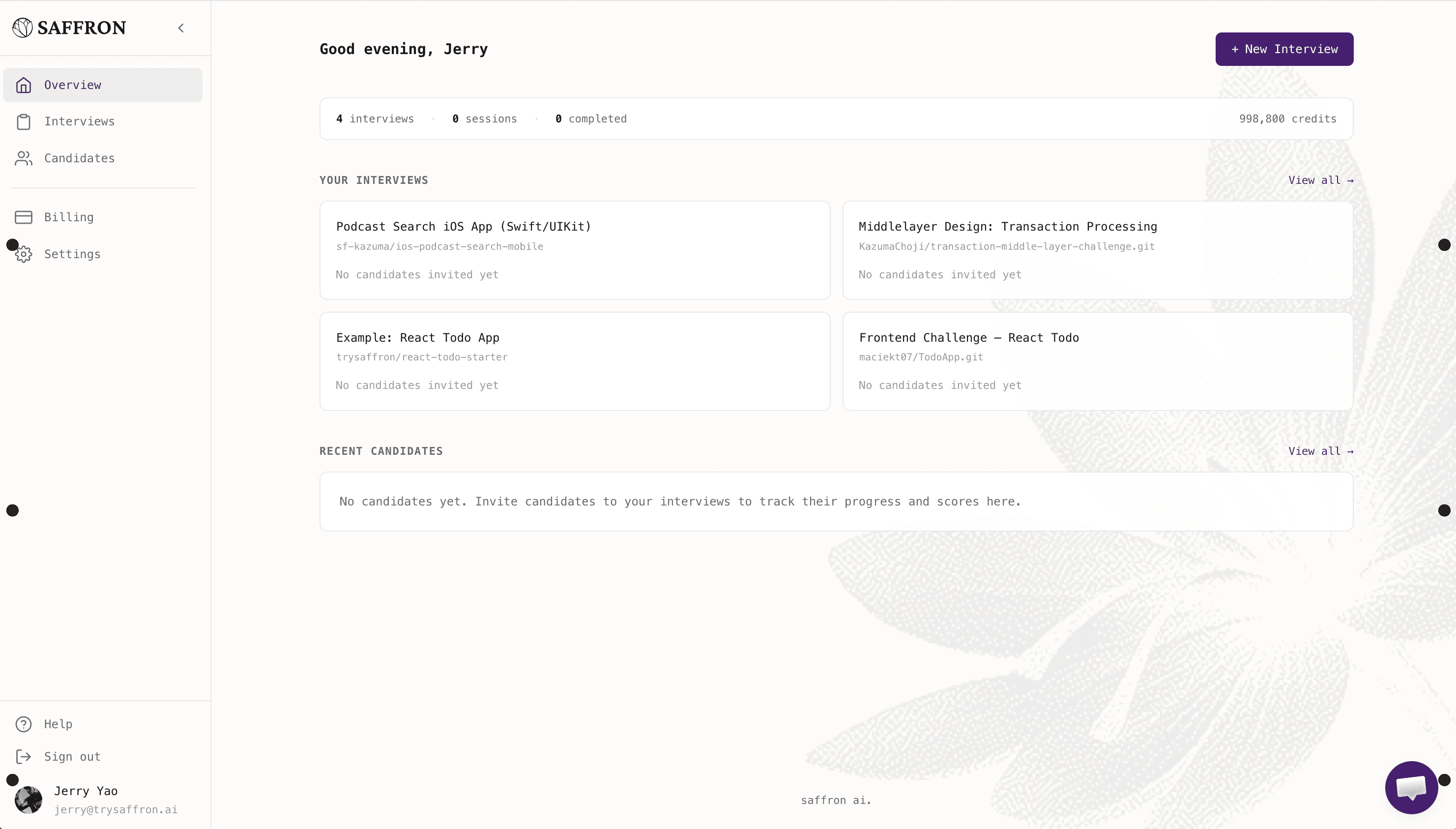 Dashboard Overview